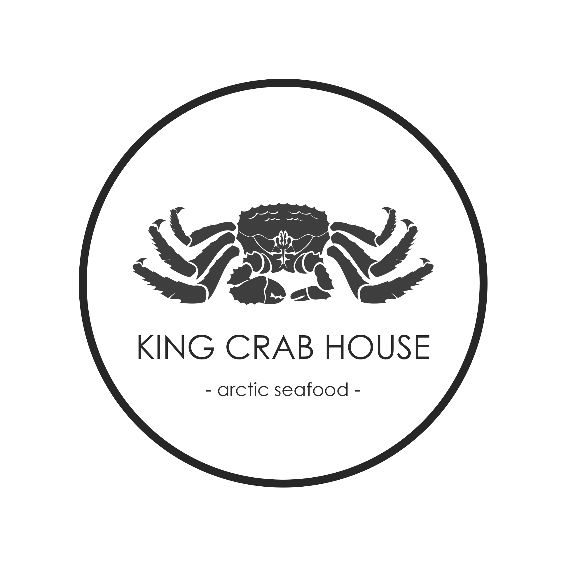 king crab logo black